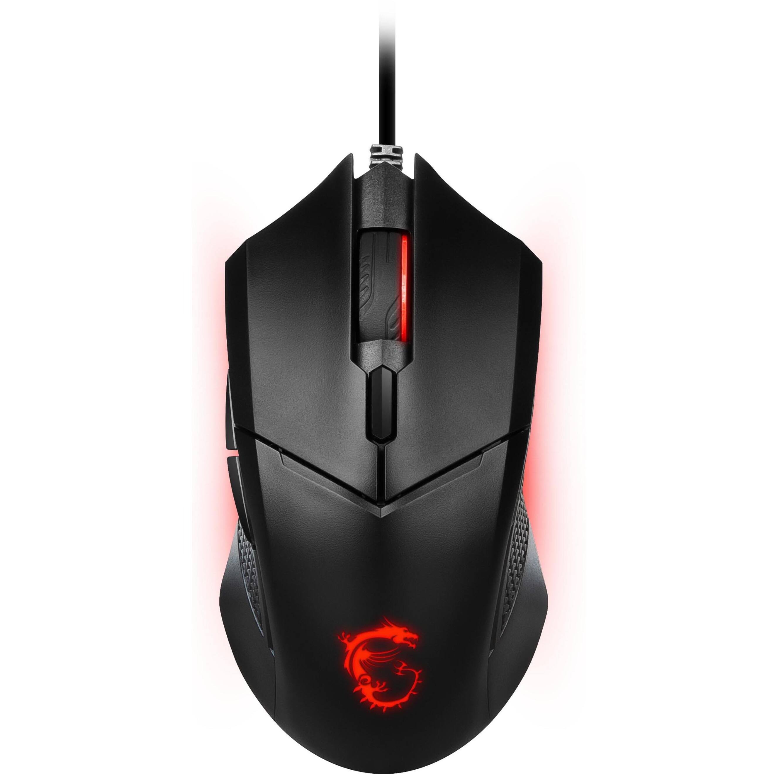 Alt View 25. MSI - Clutch GM08 Wired Optical Gaming Mouse - Black.