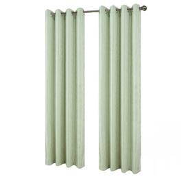 RT Designers Collection - Bexley Foil Jacquard Polyester Window Curtain Grommet Panel 52" x 84" - Sage