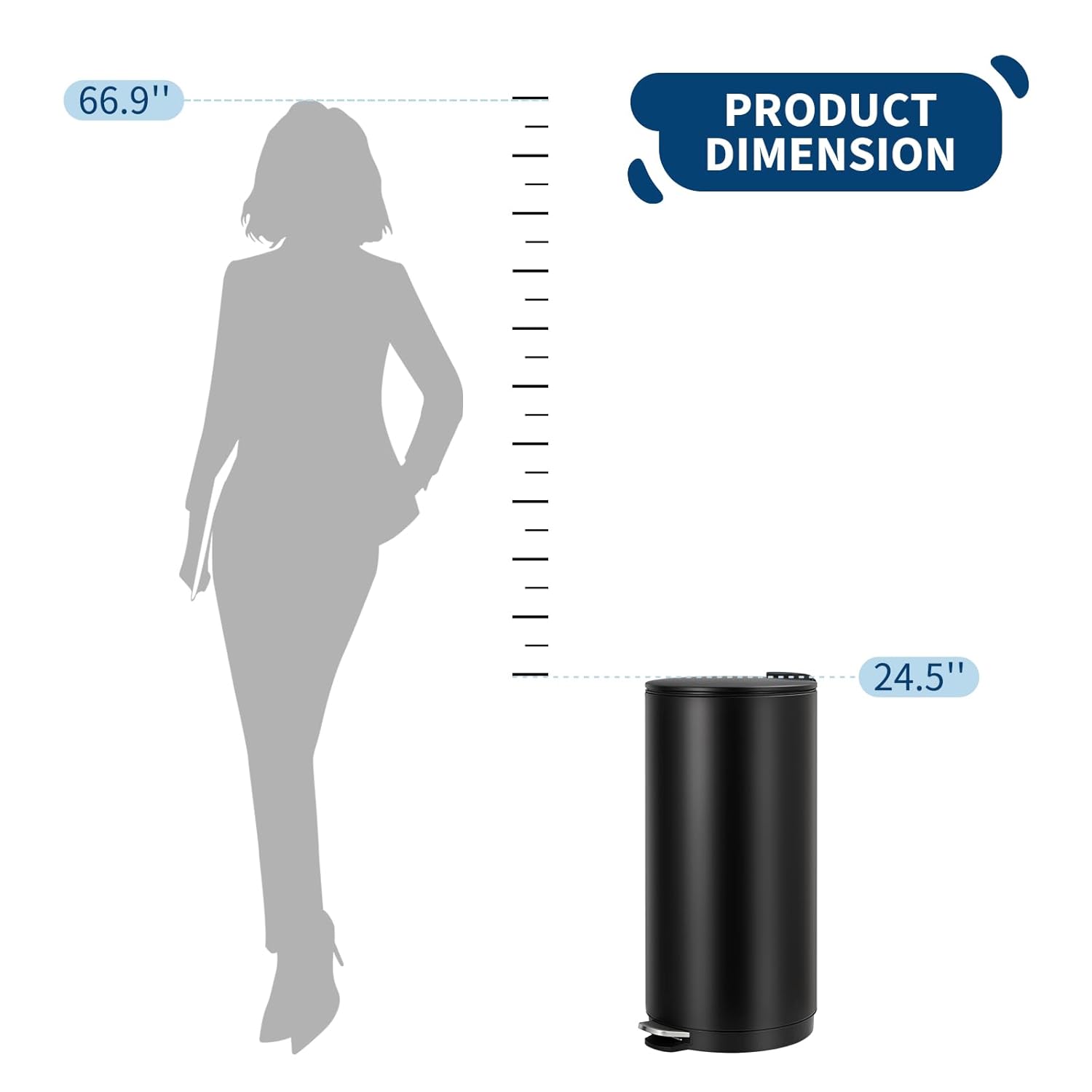 66.9" PRODUCT DIMENSION 24.5"
