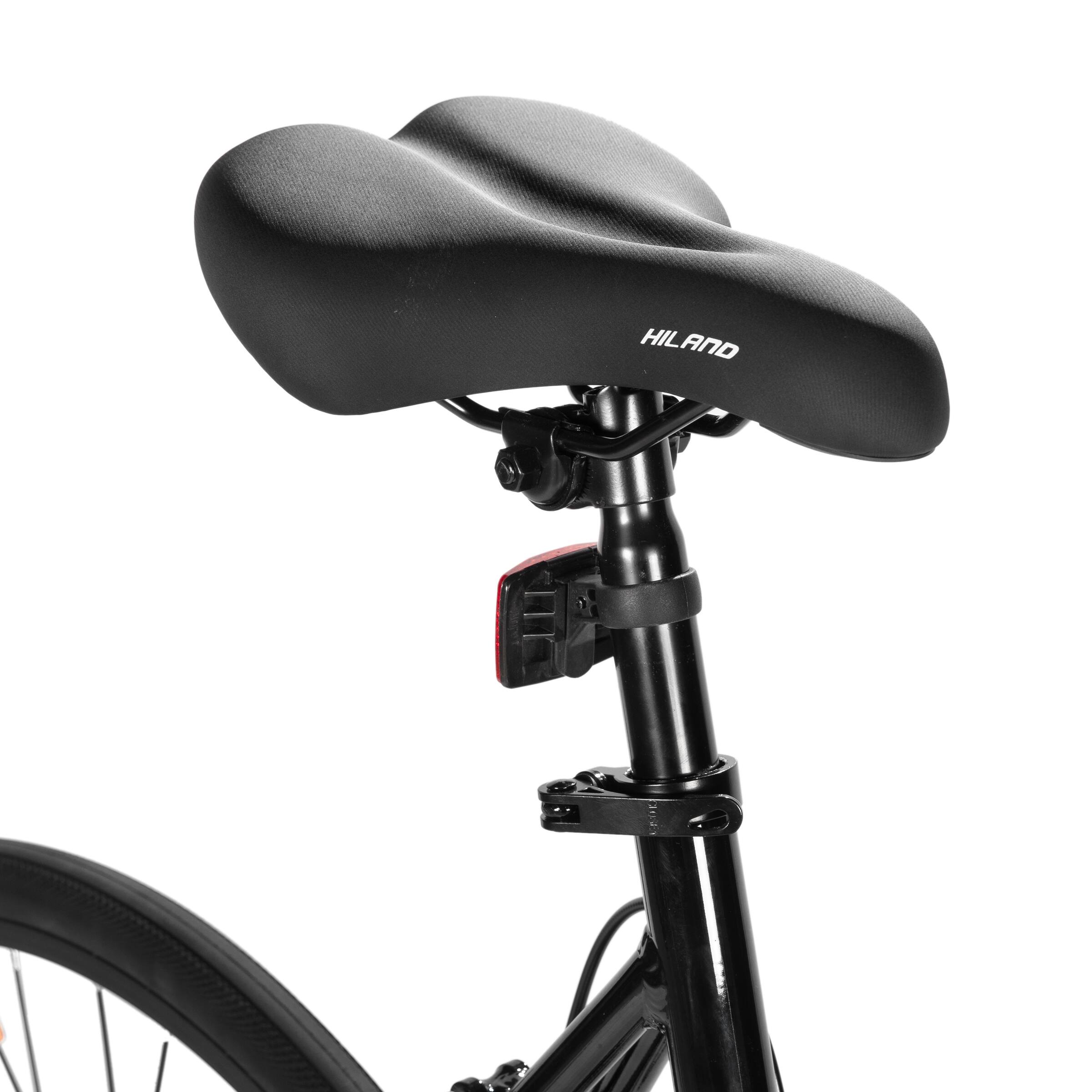 Alt View 8. HILAND - HILAND Velo 700C Hybrid Bike - City Bicycle for Men Women - Black - L Size - Black.