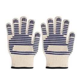 Kitcheniva - Heat Resistant BBQ Gloves And Silicone Non-Slip Kitchen Oven Mitts Grilling Gloves