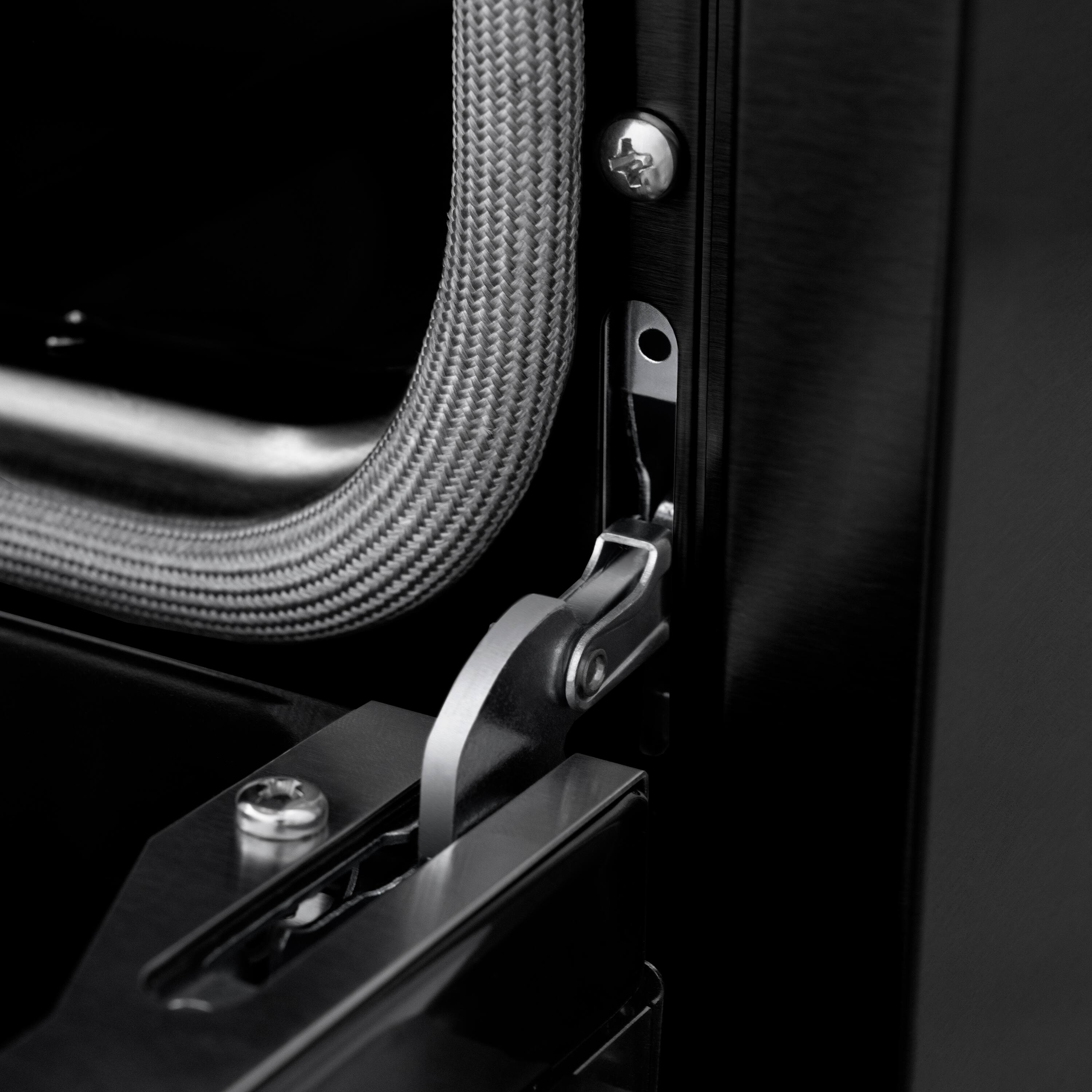 Alt View 5. ZLINE - Autograph 36 in. 5.2 cu. ft. Paramount Freestanding Induction Range w/ 5 Burners in Black Steel & Bronze Helix Handle - Stainless Steel.