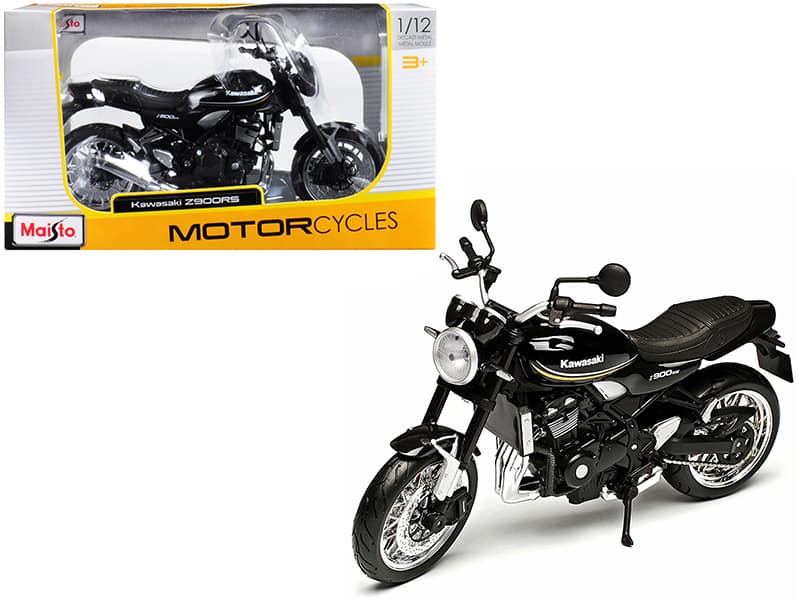 Kawasaki Z900RS 1/12 Diecast Motorcycle Model by Maisto - Black