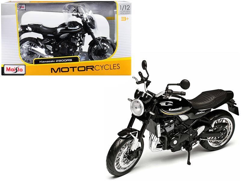 Kawasaki Z900RS 1/12 Diecast Motorcycle Model by Maisto - Black