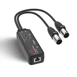 Orei - Dante XLR Decoder with Dual XLR Output and PoE (DXA-XLR-RX)