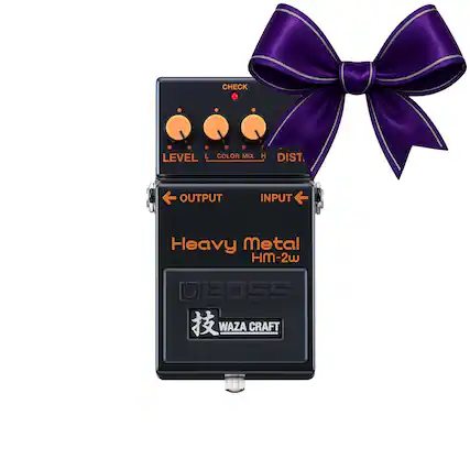 CHECK LEVEL L COLOR MIX H DIST OUTPUT INPUT Heavy Metal HM-2w BOSS WAZA CRAFT