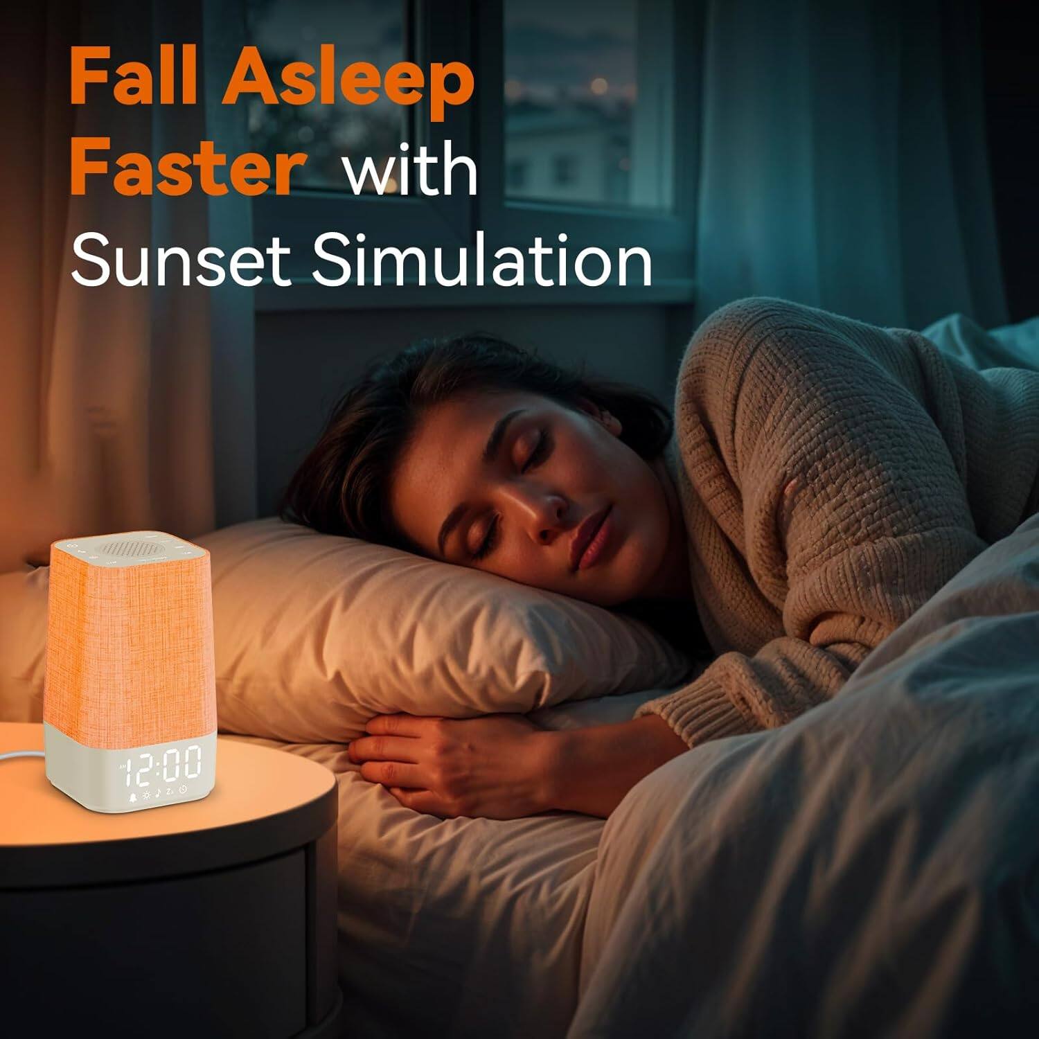 Fall Asleep Faster with Sunset Simulation

12:00