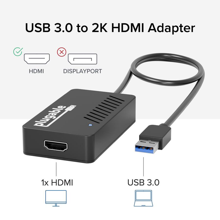 Plugable DisplayLink Monitor Adapter USB 3 0 To HDMI 2 0 For Windows plugable-displaylink-monitor-adapter-usb-3-0-to-hdmi-2-0-for-windows