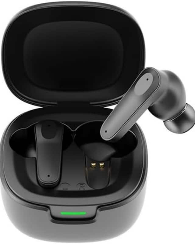 SKRAN - Wireless Headphones - Bluetooth 5.4 Sports Earphones,Call Noise Reduction,30H Playtime for Running,Sports,Cycling - Black