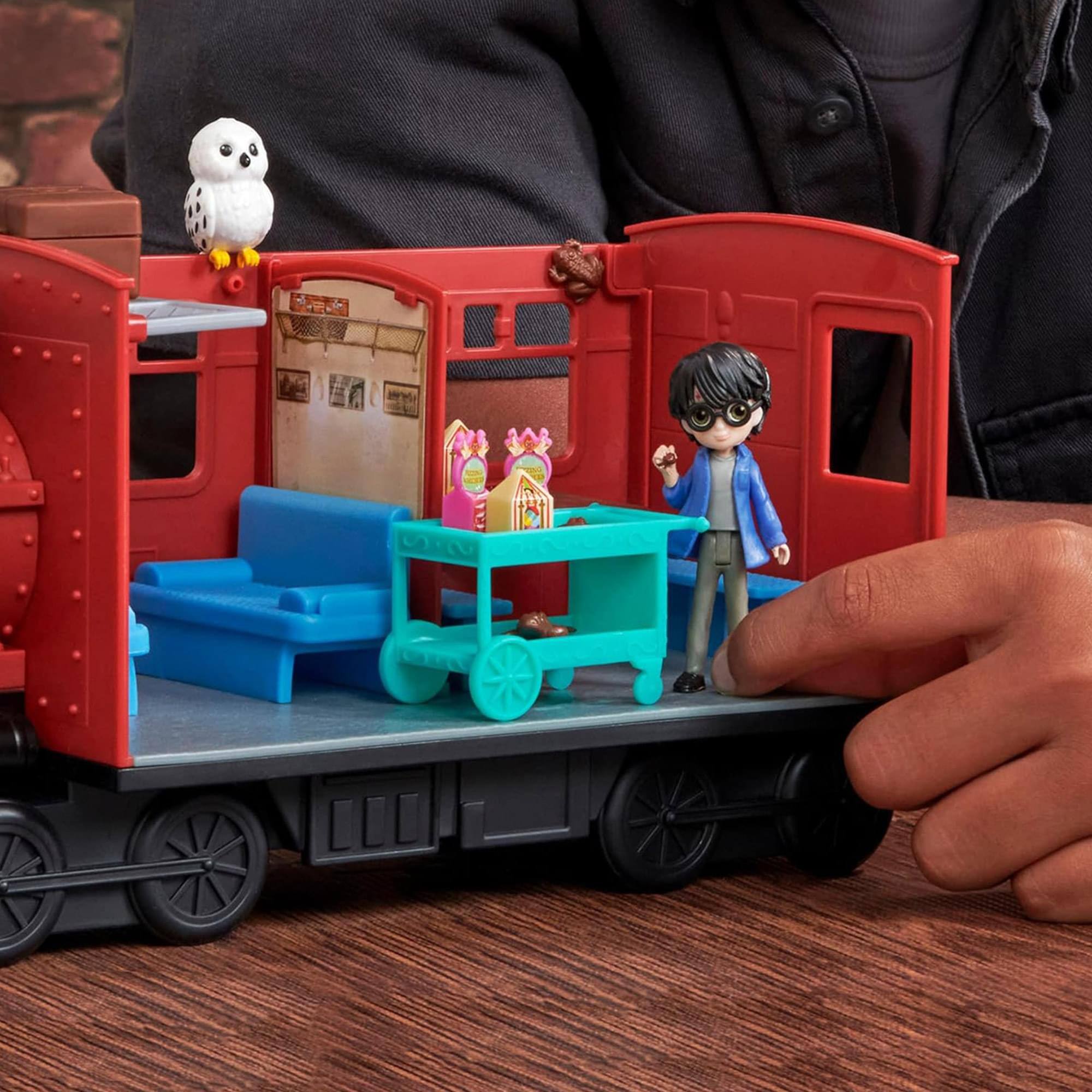 Alt View 5. Hasbro - Harry Potter Magical Minis Hogwarts Express Train Toy Playset - Red.