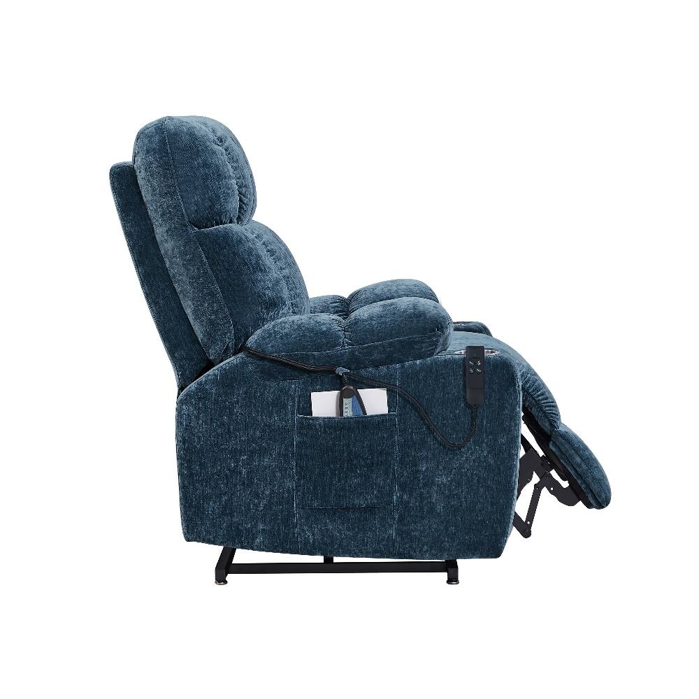 Alt View 1. Ropilly - Ropilly Dual OKIN Motor Power Lift Recliner, Lift Chair for Elderly with Heat and Massage - Blue.