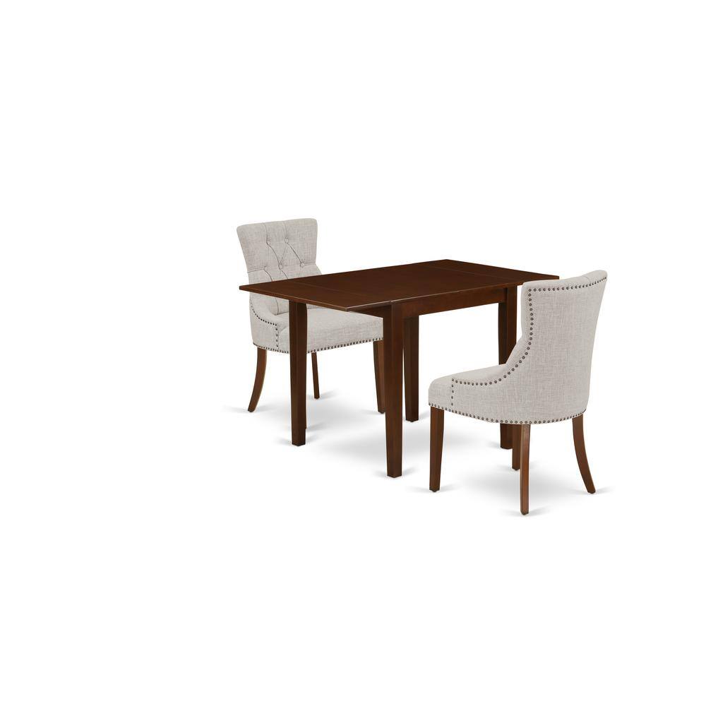 Left. East West Furniture - Dining Room Set Mahogany - Brown.