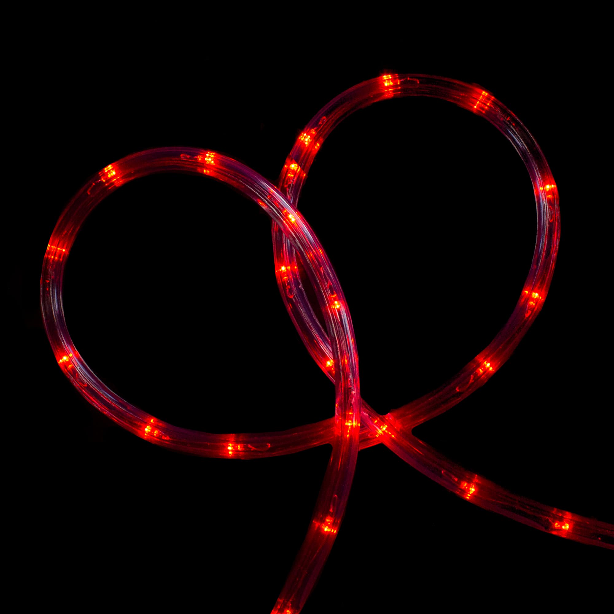 Northlight - Flexible Incandescent Outdoor Christmas Rope Light - 18' Clear Wire - Red