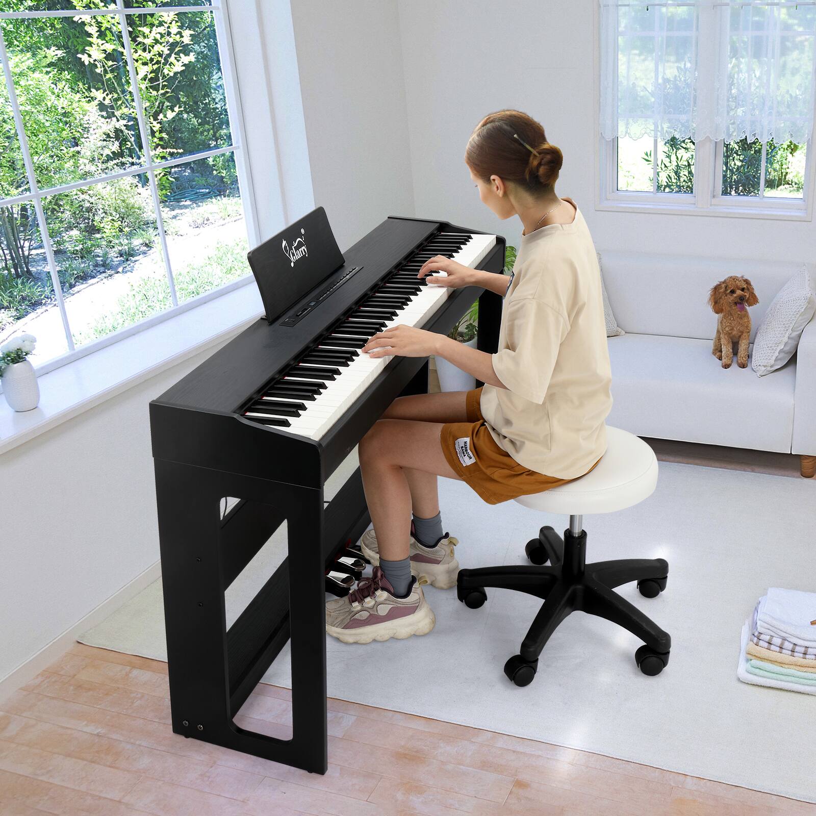 Alt View 1. Winado - Electric Digital Piano 88 Keys Full Weighted Hammer Keyboards,3 Pedals.