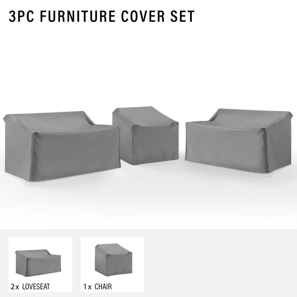 3PC FURNITURE COVER SET

2x LOVESEAT
1x CHAIR