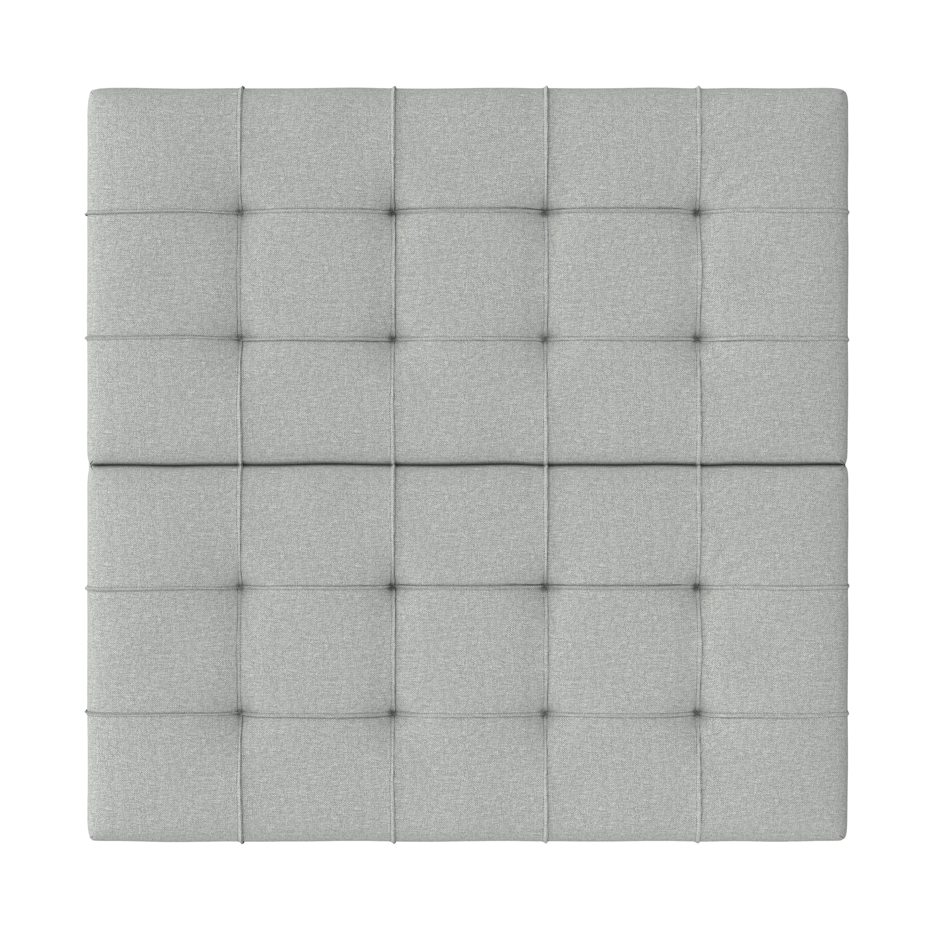 Back. Simpli Home - Harrison Coffee Table Storage Ottoman - Light Stone Grey.