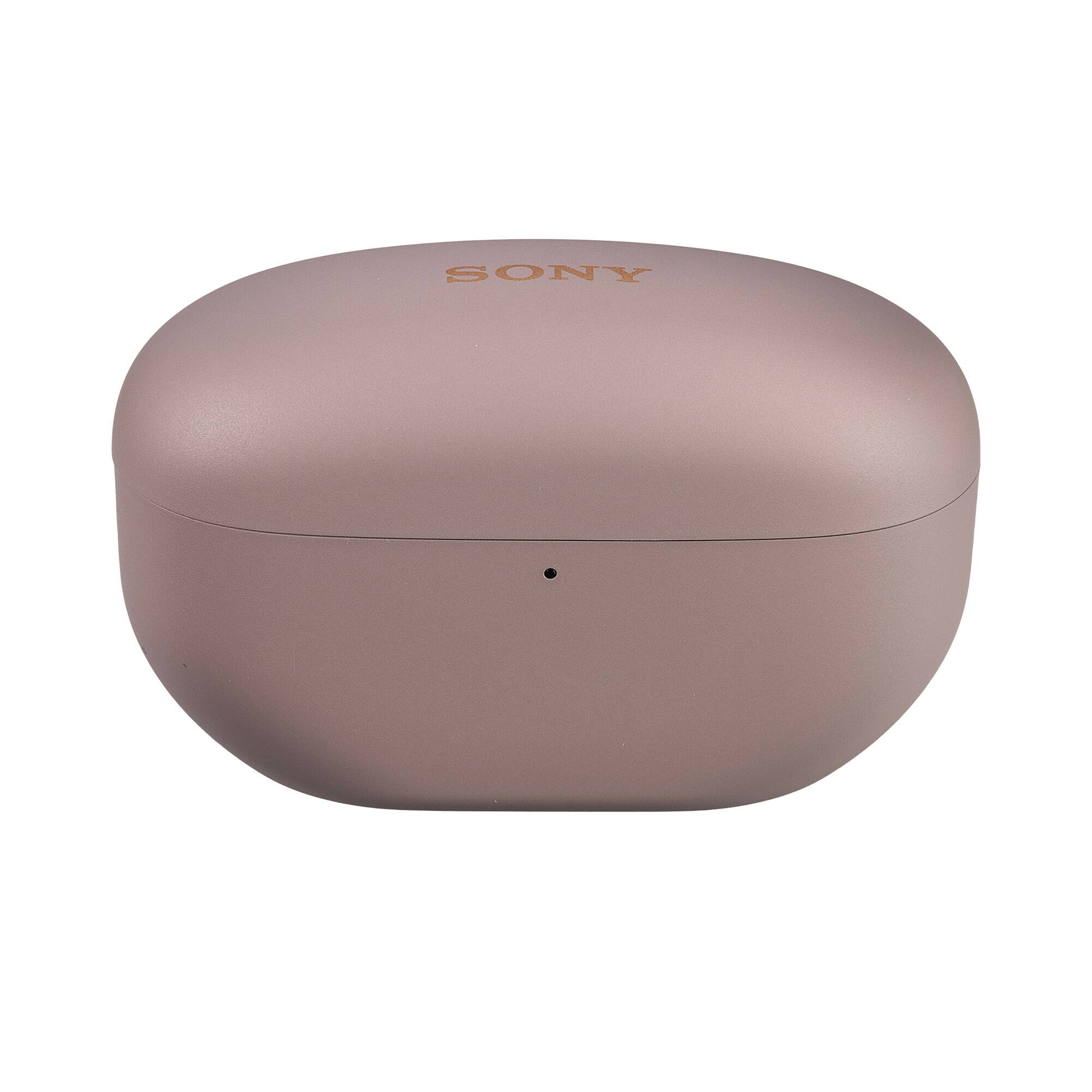 Back. Sony - Sony WF-1000XM5 True Wireless Noise-Canceling Headphones (Smoky Pink) Bundle (International Model) - Pink.