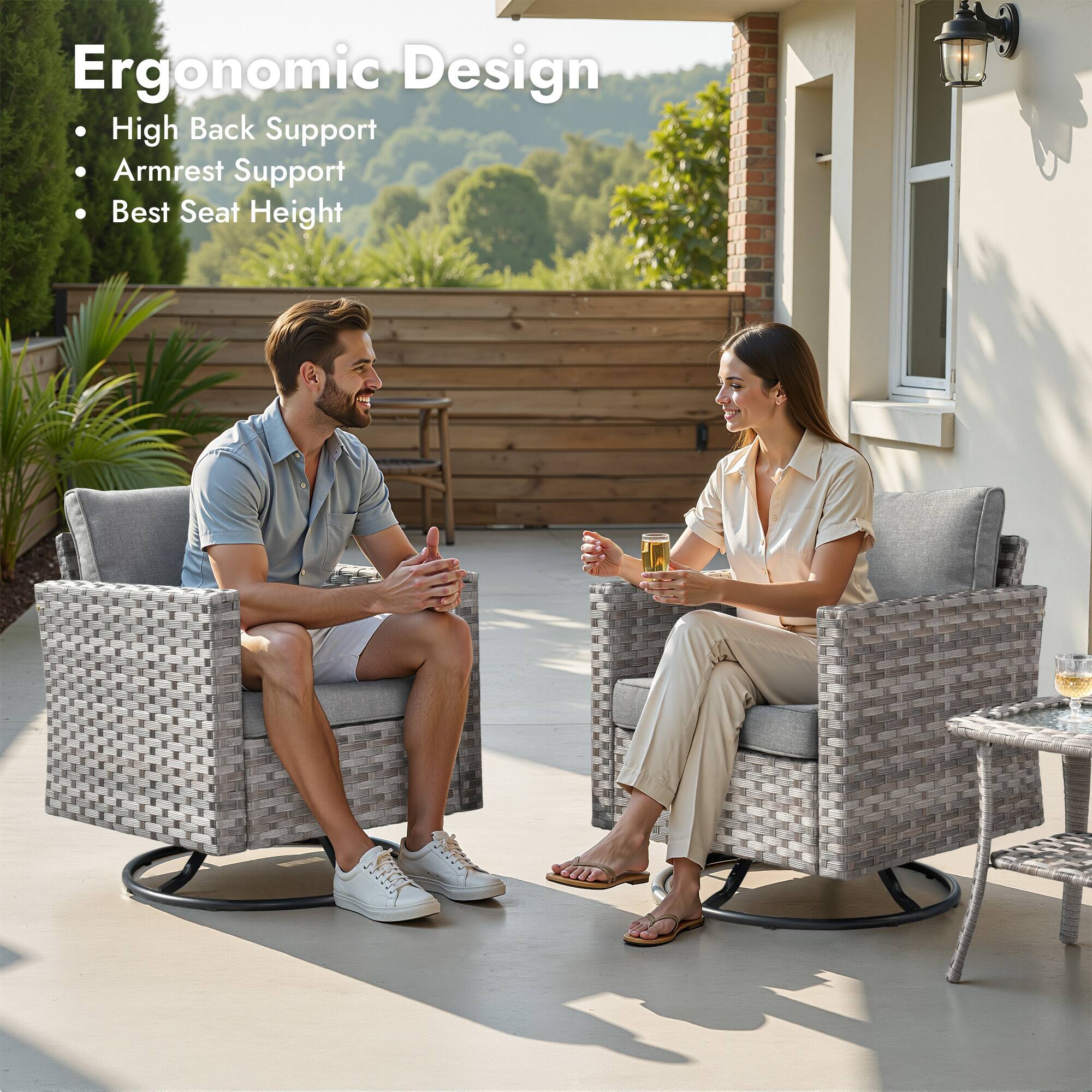 Ergonomic Design  
- High Back Support  
- Armrest Support  
- Best Seat Height