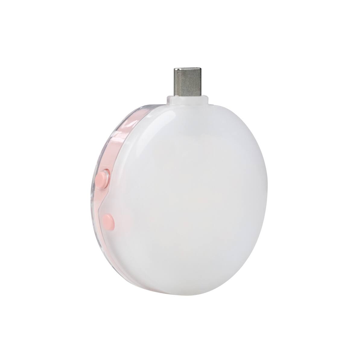 Alt View 6. NANLITE - Nanlite cookie Warm White USB-C Mini Round LED Light, Coral Pink.