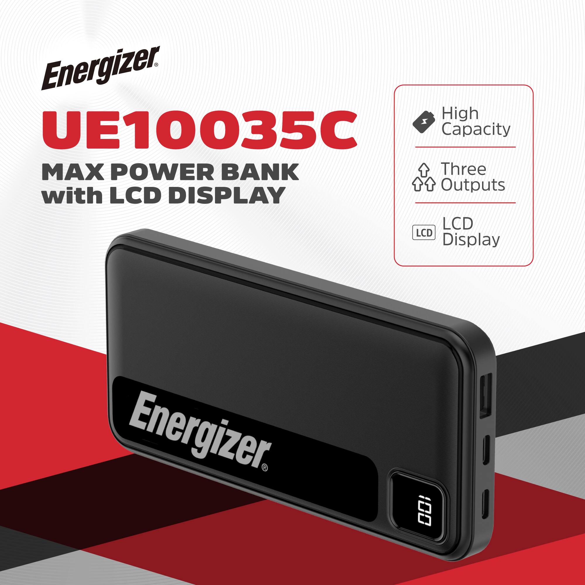 Energizer UE10035C MAX POWER BANK with LCD Display.