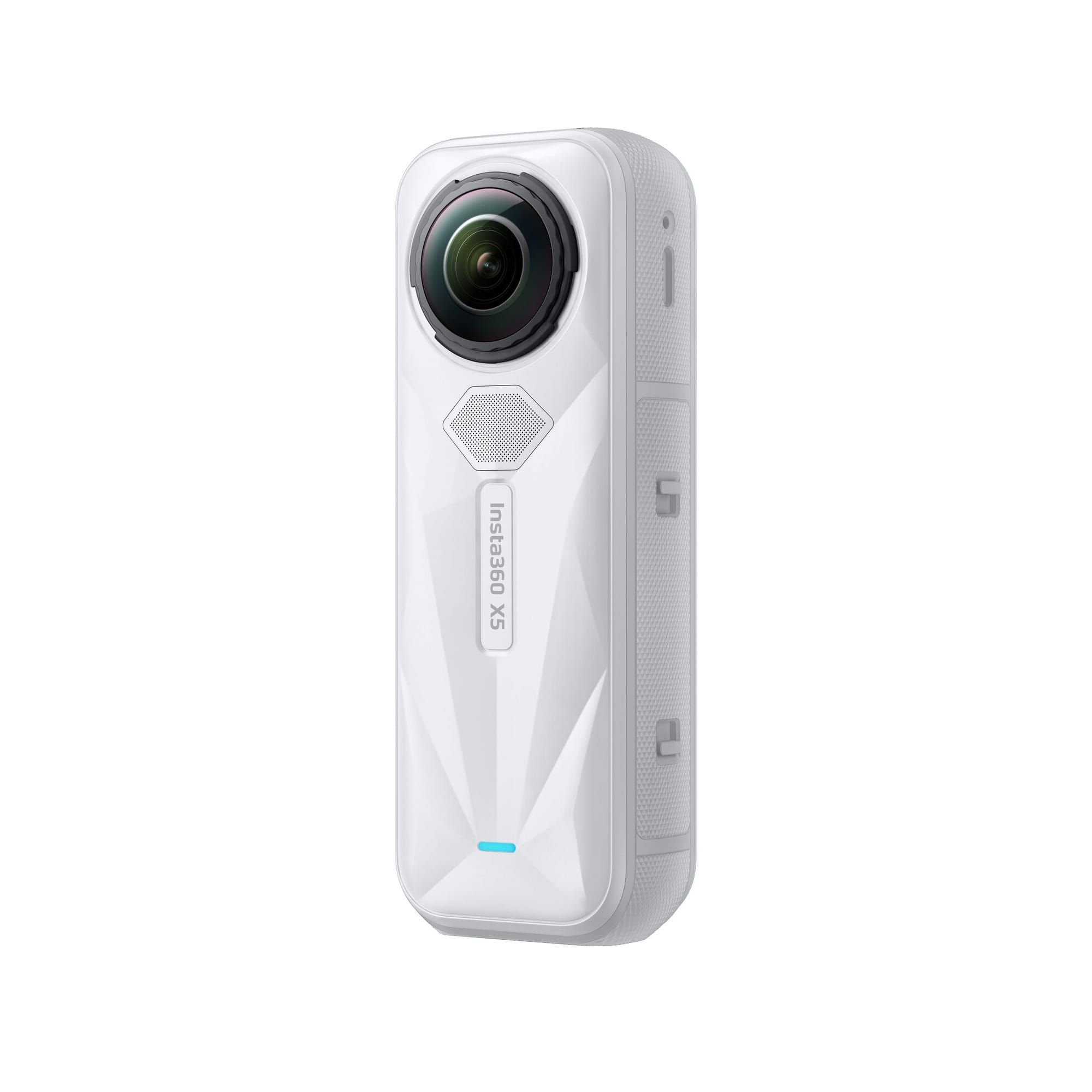 Insta360 - X5 Satin White - Waterproof 8K 360° Action Camera, Leading Low Light, Invisible Selfie Stick Effect, Rugged and