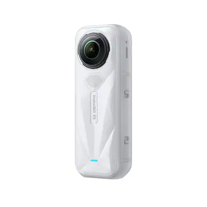 Front. Insta360 - Insta360 X5 Satin White - Waterproof 8K 360° Action Camera, Leading Low Light, Invisible Selfie Stick Effect, Rugged and.
