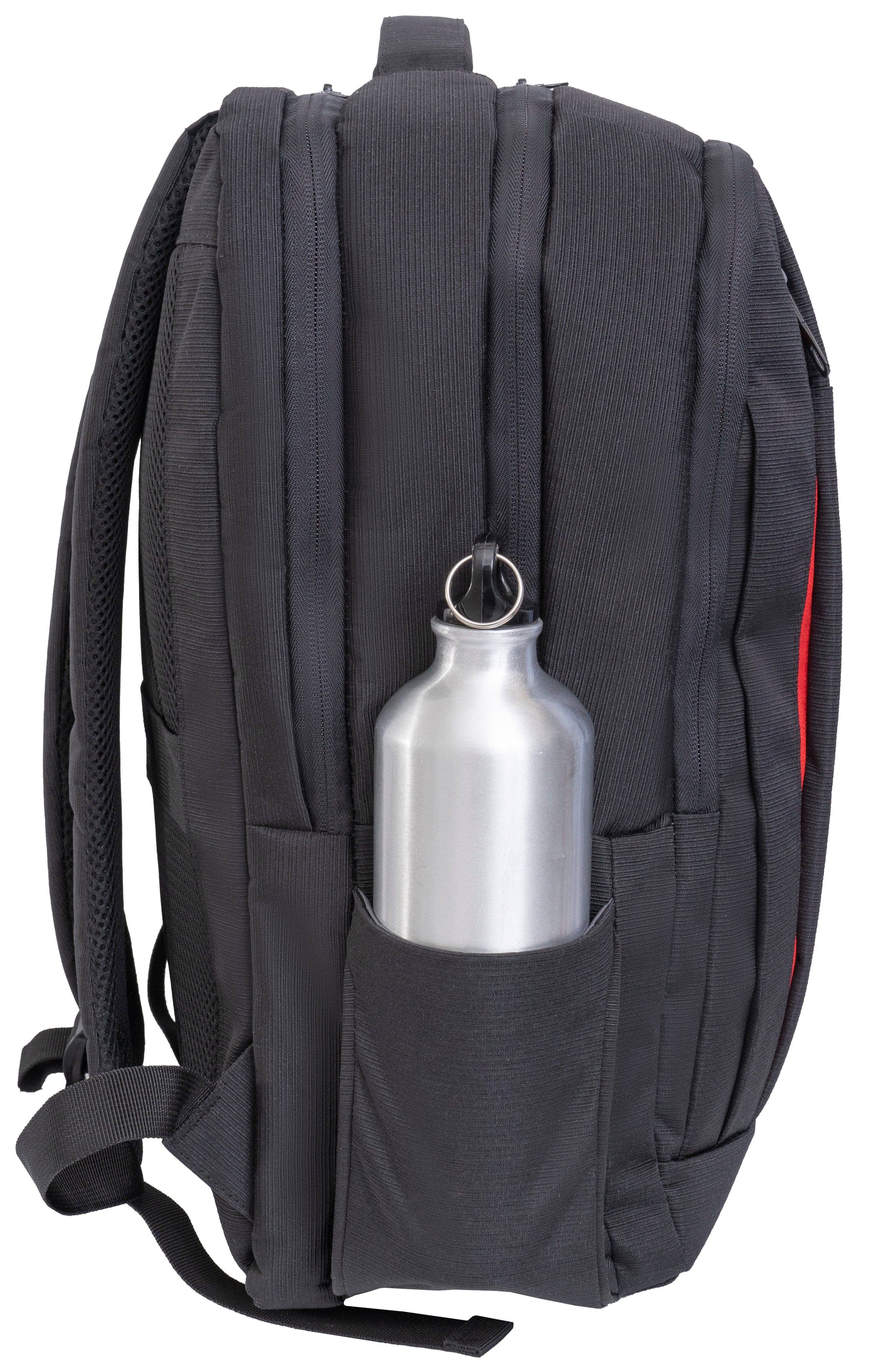 Alt View 2. Jack Abrahams - Jack Abraham's Columbia Men's 18-Inch Lightweight Textured Backpack with USB Port - black.