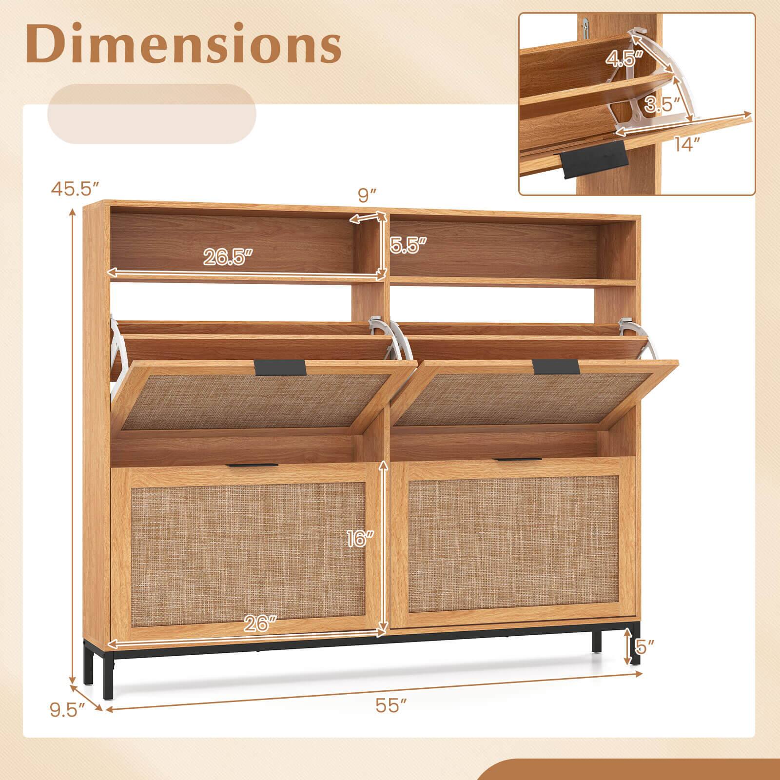 Dimensions: 4.5" 3.5" 14" 45.5" 9" 26.5" 5.5" 16" 26" 5" 9.5" 55"