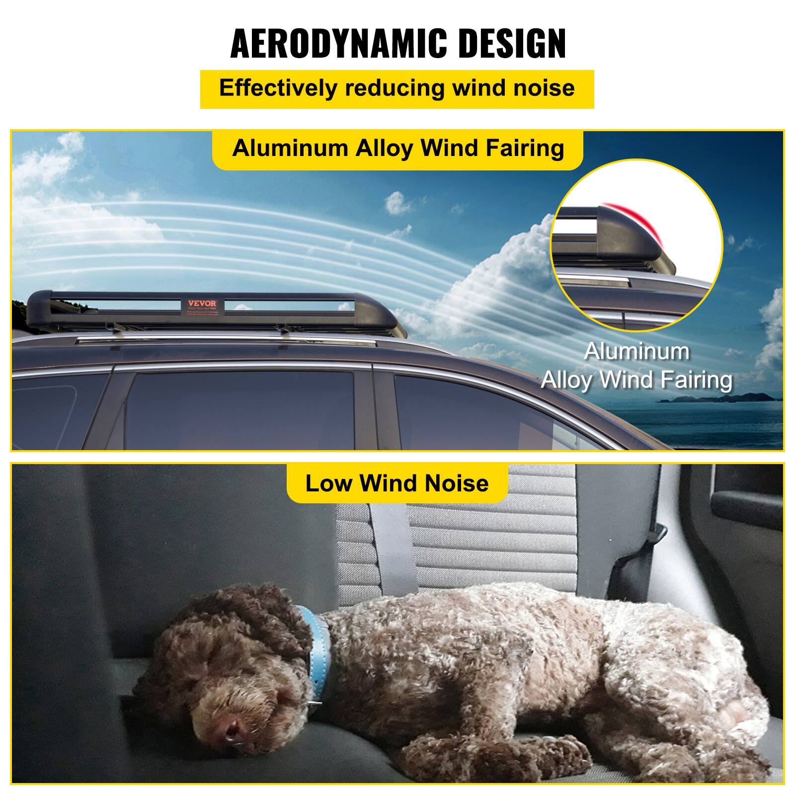 Aerodynamic Design: Effectively reducing wind noise. Aluminum Alloy Wind Fairing. Low Wind Noise.