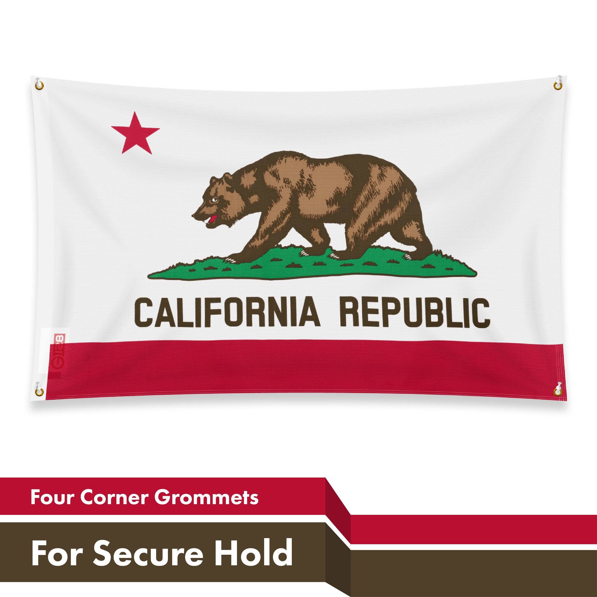 8 GIE California Republic  
Four Corner Grommets For Secure Hold