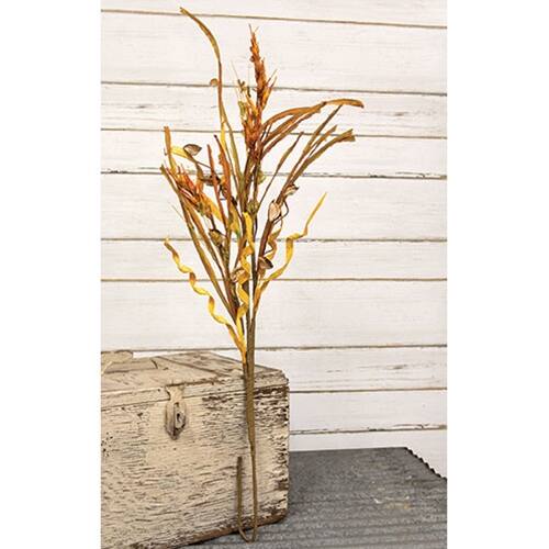Angle. BreeBe - Fall Wheat & Grass Branch - 30" - Multi.