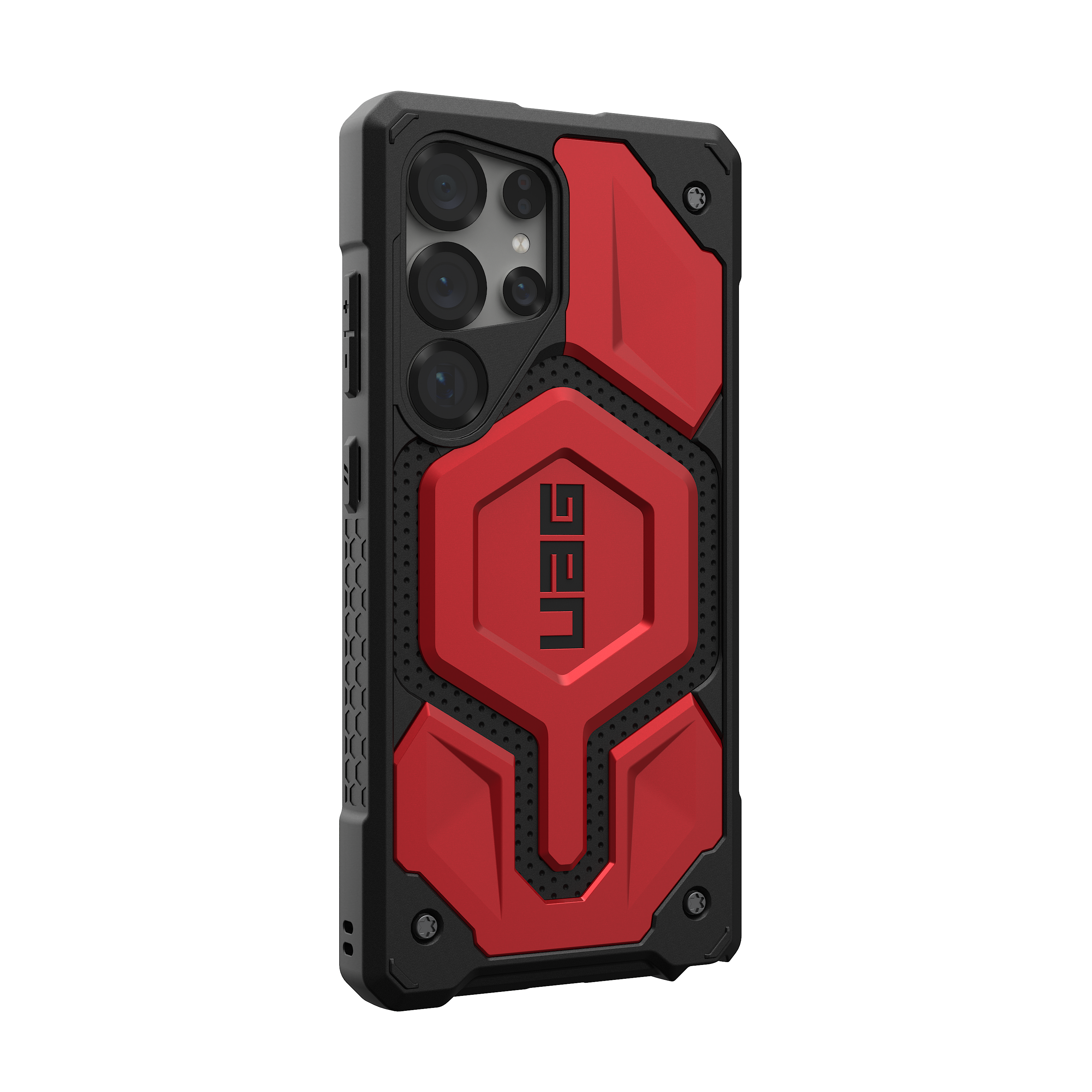 Alt View 2. UAG - Monarch Pro Series Case with Magnet for Galaxy S25 Ultra - Crimson.