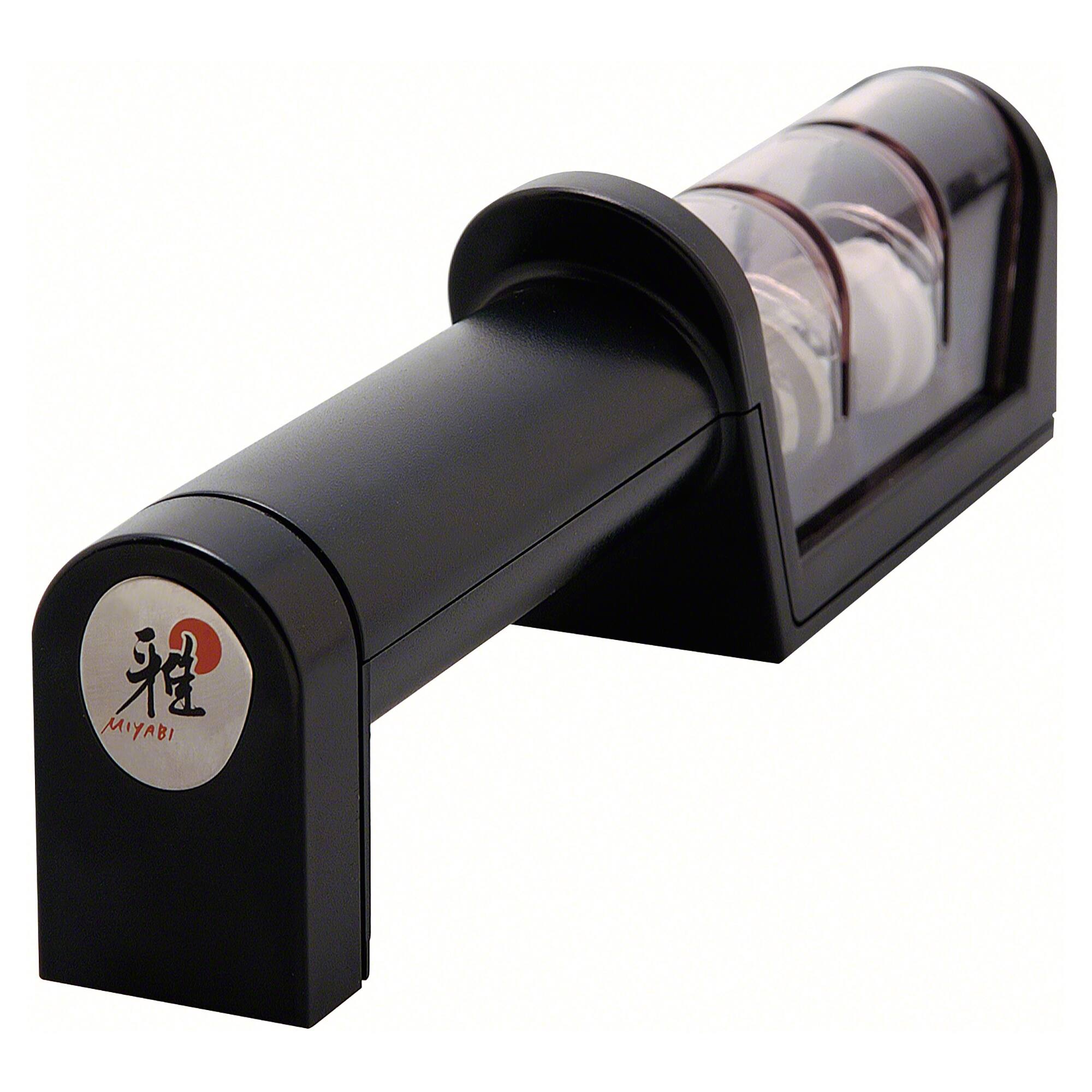 Alt View 4. Miyabi - Miyabi 2-stage Diamond/Ceramic Handheld Knife Sharpener - Black.