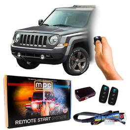 MPC - Plug-n-Play (2) 4-Button 2-Way Remote Start Kit For 2007-2017 Jeep Patriot - Black