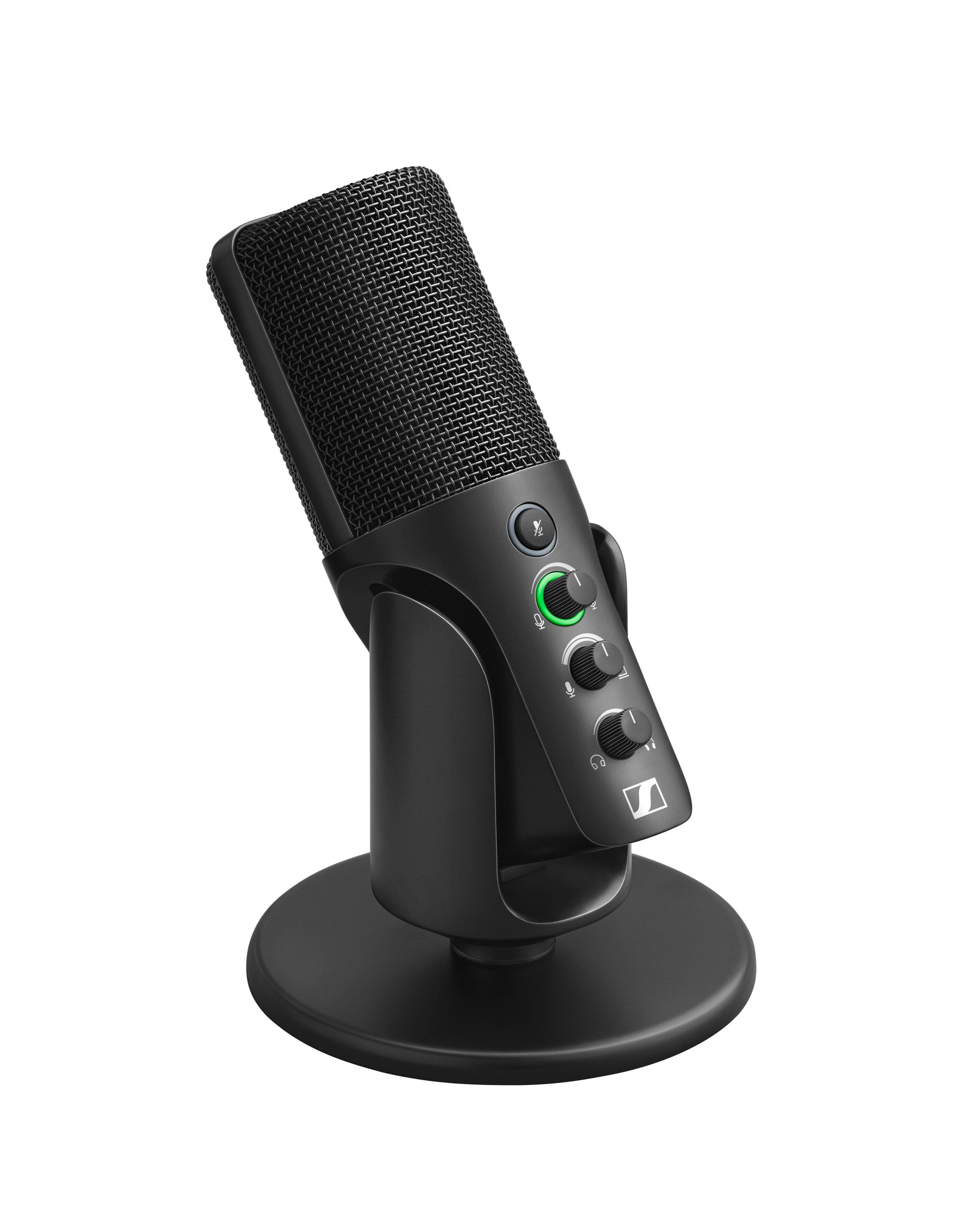 Angle. Sennheiser - Profile USB Condenser Microphone with Desktop Stand - Black.