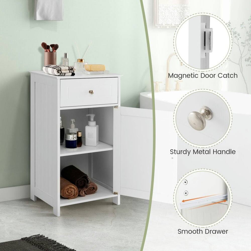 Magnetic Door Catch  
Sturdy Metal Handle  
Smooth Drawer
