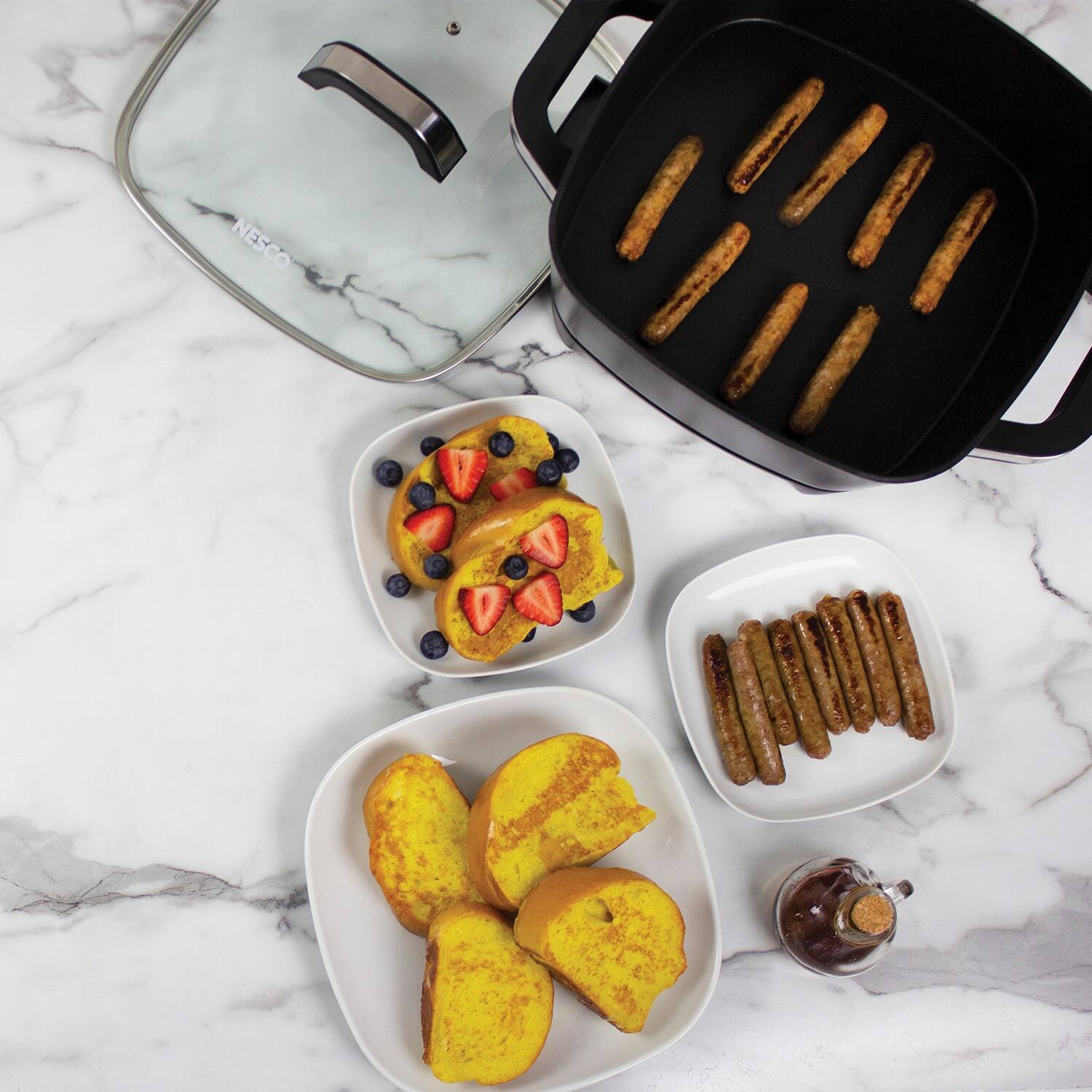 Angle. Nesco - 12-Inch Electric Skillet - Black.