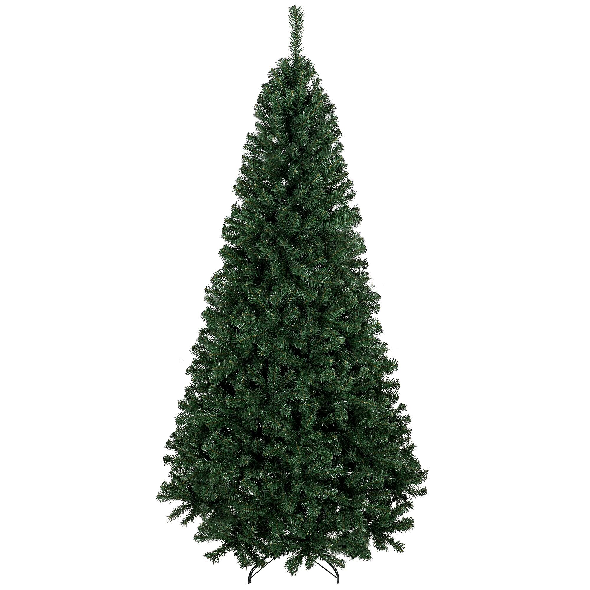 Front. Homcom - ft Artificial Christmas Tree, Norway Spruce Tree - Green.
