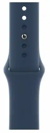 Front. Apple - Sport Band for Apple Watch 38/40/41mm - Regular/Full Set - Abyss Blue.