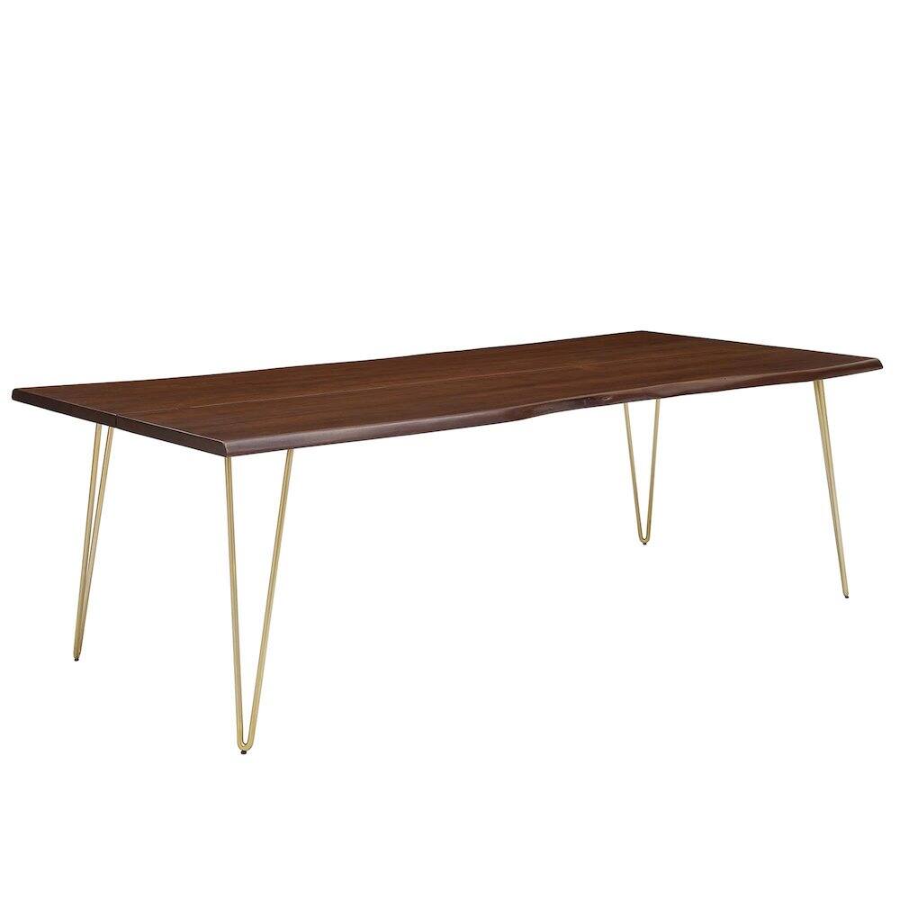 Front. Modway - Ardor 96" Live Edge Acacia Wood Acacia Wood Dining Table - Brown.