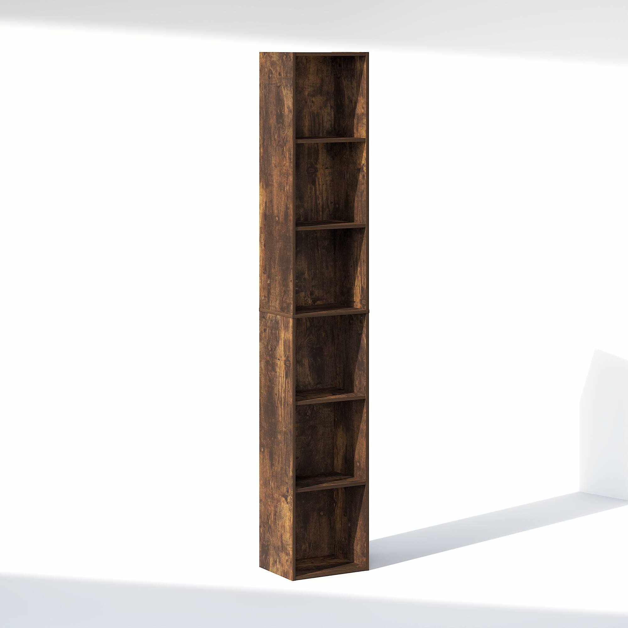 Alt View 4. Furinno - CUBICLE Closet Organizers and Storage, Closet Organizer, Open Shelf Closet Storage, for Wardrobe, Bedroom, Living Room - Amber Pine.