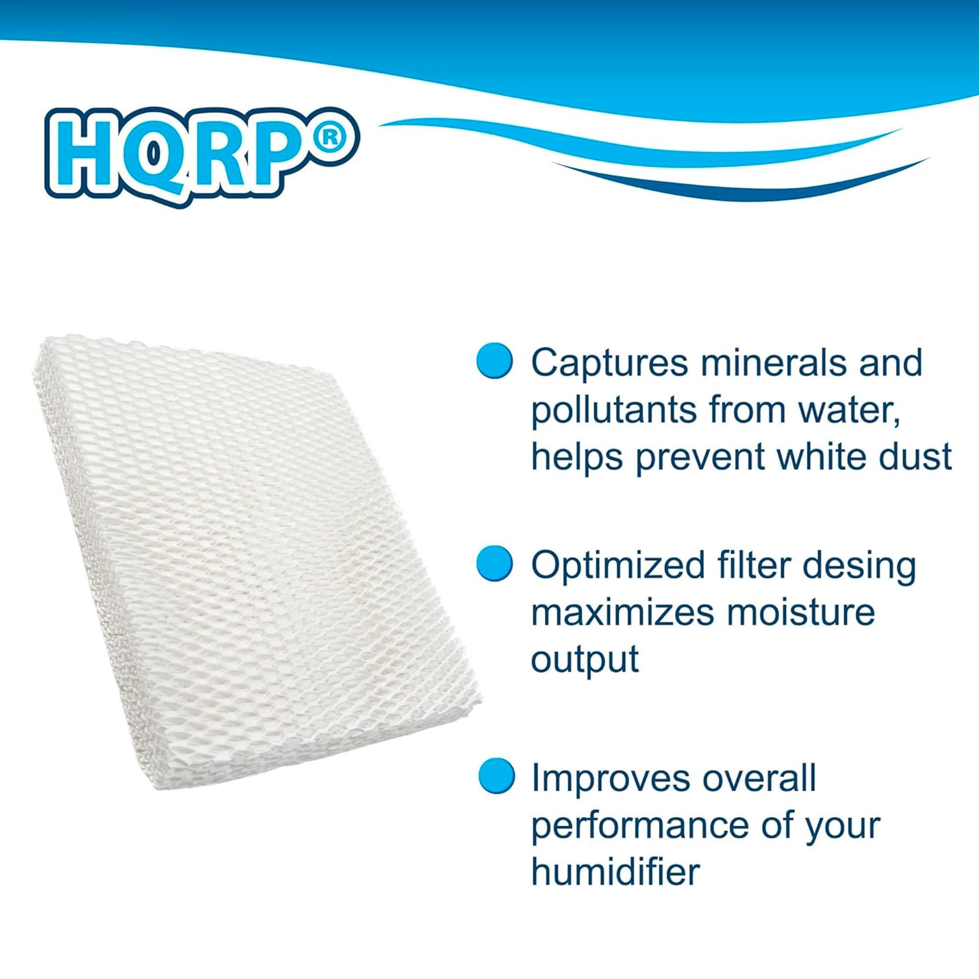 HQRP®

- Captures minerals and pollutants from water, helps prevent white dust
- Optimized filter design maximizes moisture output
- Improves overall performance of your humidifier