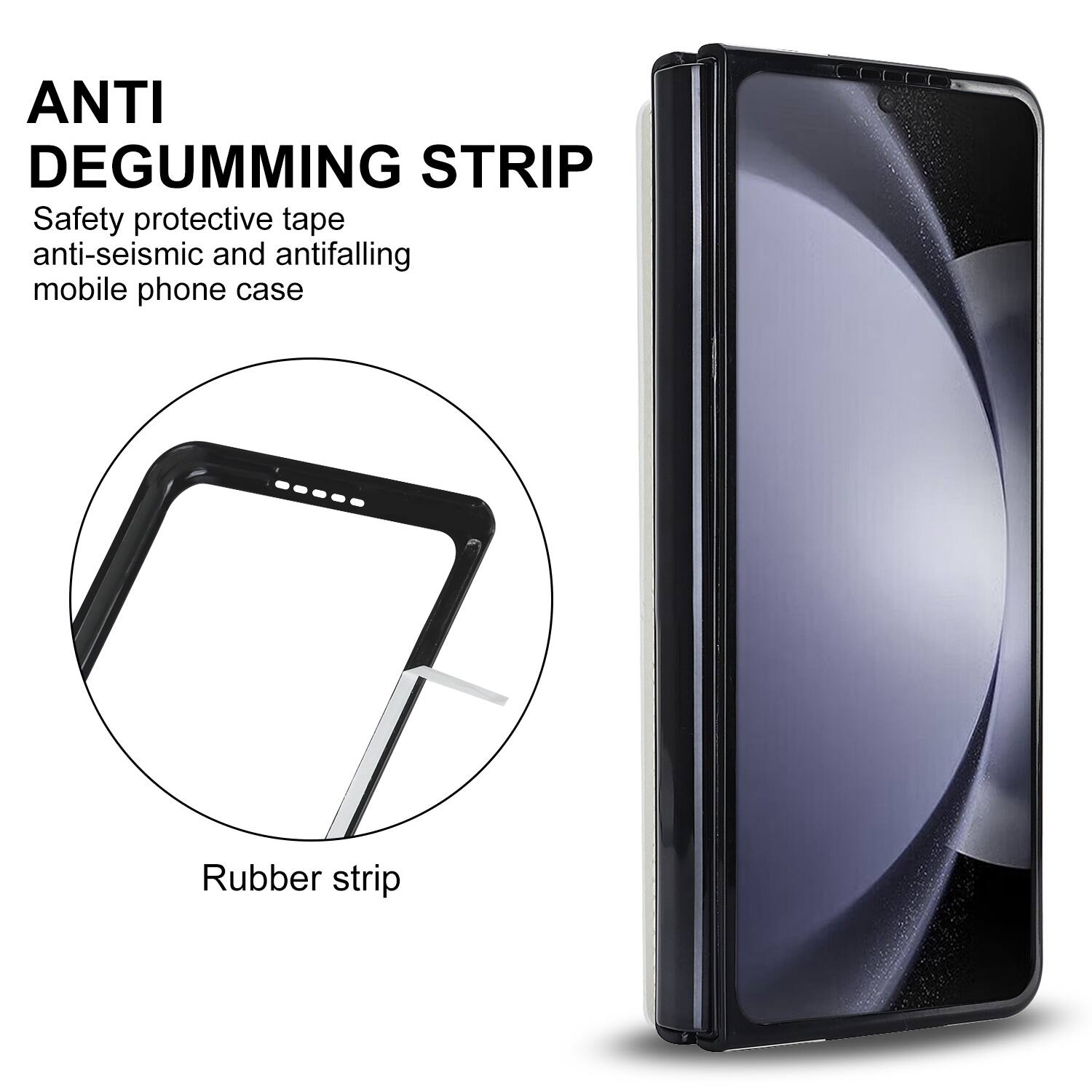 ANTI DEGUMMING STRIP  
Safety protective tape anti-seismic and antifalling mobile phone case  
Rubber strip