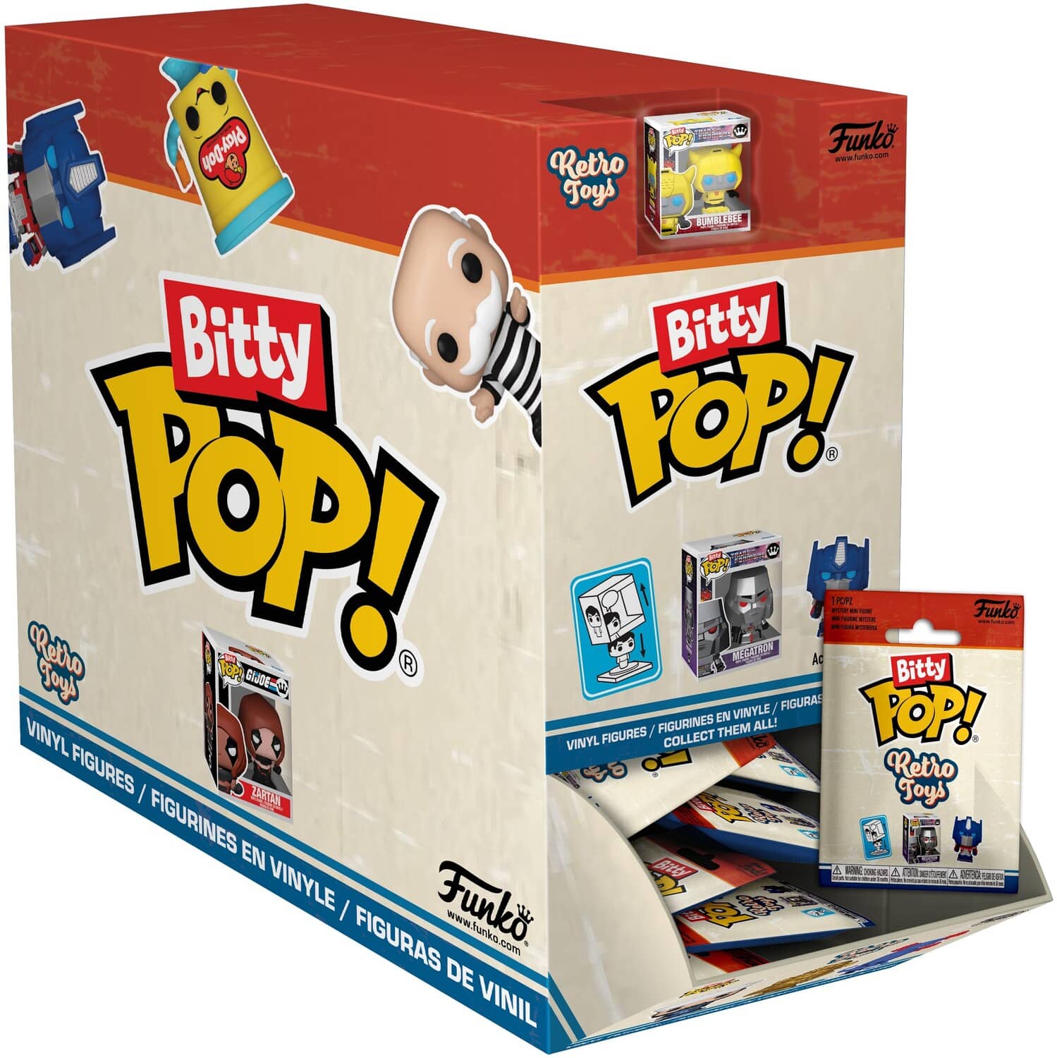 FUNKO Bitty POP! Singles: Retro Toys (One Bitty POP! Per Transaction, Styles May Vary) - COLLECTABLES - Multicolor
