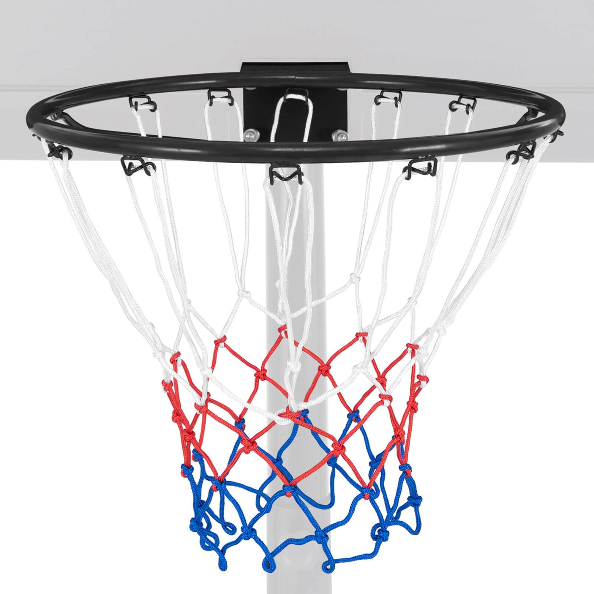 Alt View 8. Costway - Costway 18" Basketball Rim Wall Door Mounted Basketball Hoop with All Weather Net - Black.