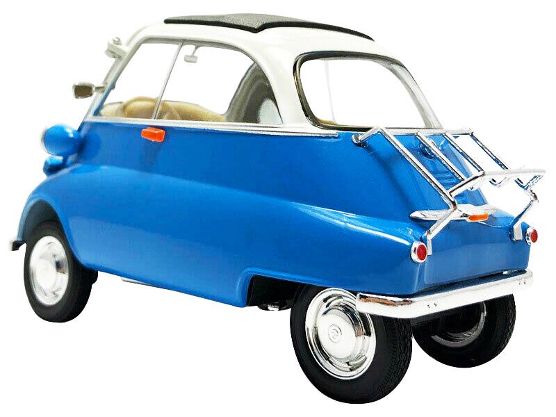 Angle. Welly - BMW Isetta Blue and White "NEX Models" 1/18 Diecast Model Car by Welly - Blue and White.