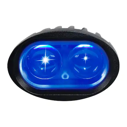 Front. HQRP - Blue Spot Forklift Safety Light - LED Pedestrian Warning Lamp, 10 V-80 V DC, IP67 Waterproof, EMC.