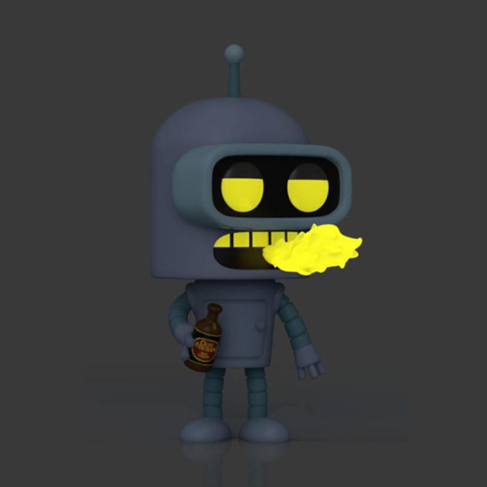 Alt View 10. Funko - Futurama Funko POP | Chase Glow Bender.