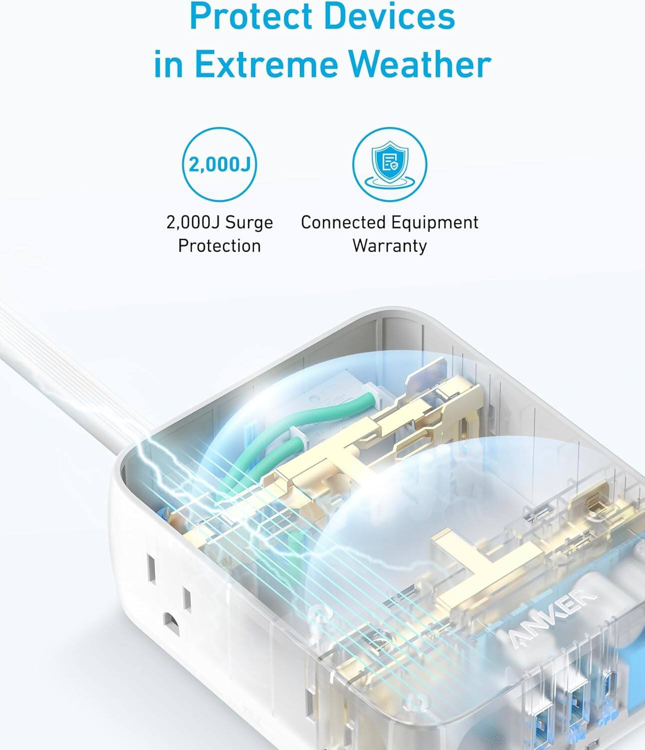Protect Devices in Extreme Weather

2,000J Surge Protection

Connected Equipment Warranty