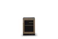 24"W 5.5 Cu. Ft. Viking Custom Panel Glass Door Undercounter Mini Fridge - Custom Panel Ready - Front_Zoom
